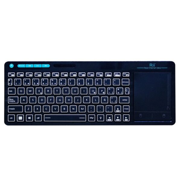 Keyboard dual backlit touchpad