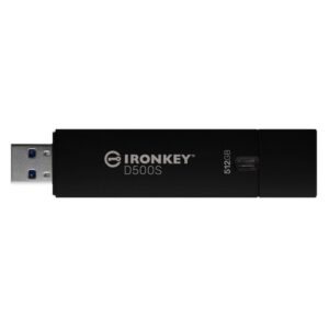 Kingston Technology IronKey D500S unidad flash USB 512 GB USB tipo A 3.2 Gen 1 (3.1 Gen 1) Negro Kingston Technology IronKey D500S unidad flash USB 512 GB USB tipo A 3.2 Gen 1 (3.1 Gen 1) Negro