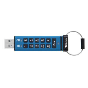 Kingston Technology IronKey Keypad 200 unidad flash USB 16 GB USB tipo A 3.2 Gen 1 (3.1 Gen 1) Azul Kingston Technology IronKey Keypad 200 unidad flash USB 16 GB USB tipo A 3.2 Gen 1 (3.1 Gen 1) Azul