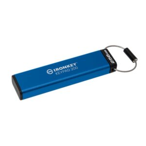 Kingston Technology IronKey Keypad 200 unidad flash USB 256 GB USB tipo A 3.2 Gen 1 (3.1 Gen 1) Azul Kingston Technology IronKey Keypad 200 unidad flash USB 256 GB USB tipo A 3.2 Gen 1 (3.1 Gen 1) Azul