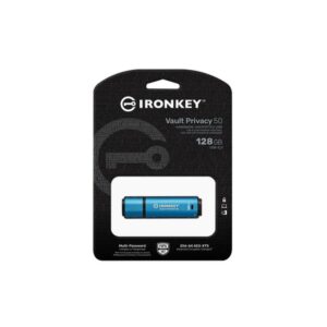 Kingston Technology IronKey Vault Privacy 50 unidad flash USB 128 GB USB tipo A 3.2 Gen 1 (3.1 Gen 1) Negro, Azul Kingston Technology IronKey Vault Privacy 50 unidad flash USB 128 GB USB tipo A 3.2 Gen 1 (3.1 Gen 1) Negro, Azul