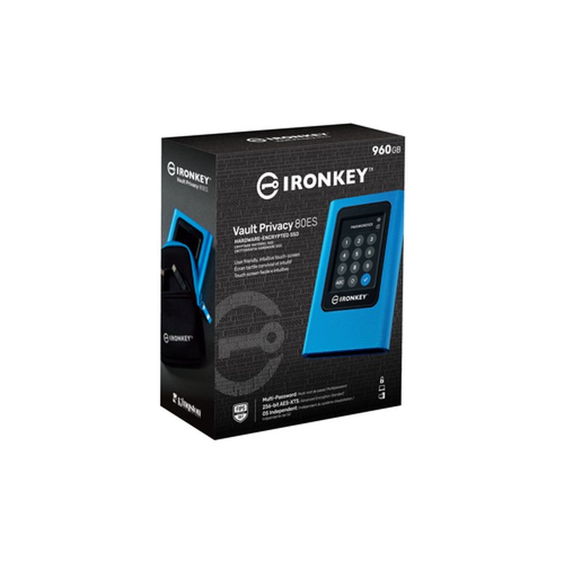 Kingston Technology IronKey Vault Privacy 80 960 GB Azul Kingston Technology IronKey Vault Privacy 80 960 GB Azul - Imagen 5