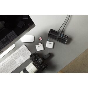 Kingston Technology Workflow microSD Reader Negro, Plata