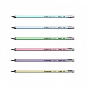 Alternative view of LÁPIZ DE GRAFITO REDONDO CON GOMA PASTEL HB ERICH KRAUSE 55272 | PACK 42 UNIDADES