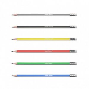 Alternative view of LÁPIZ DE GRAFITO TRIANGULAR CON GOMA CLASSIC TRIANGLULAR 101 HB ERICH KRAUSE 55270 | PACK 12 UNIDADES