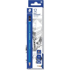 LAPIZ GRAFITO MARS LUMOGRAPH 100, GRAD. 7H STAEDTLER 100-7H | PACK 12 UNIDADES LAPIZ GRAFITO MARS LUMOGRAPH 100, GRAD. 7H STAEDTLER 100-7H | PACK 12 UNIDADES