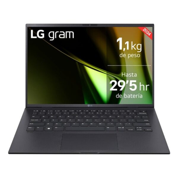 LG Gram 14Z90S Intel Core Ultra 7 155H Portátil 35,6 cm (14") Full HD 32 GB LPDDR5-SDRAM 1 TB SSD Wi-Fi 6E (802.11ax) Windows 11 Home Negro