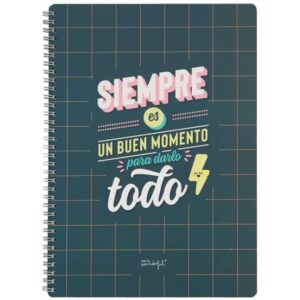 Alternative view of LIBRETA - SIEMPRE ES BUEN MOMENTO PARA DARLO TODO MR WONDERFUL WOA11049ES