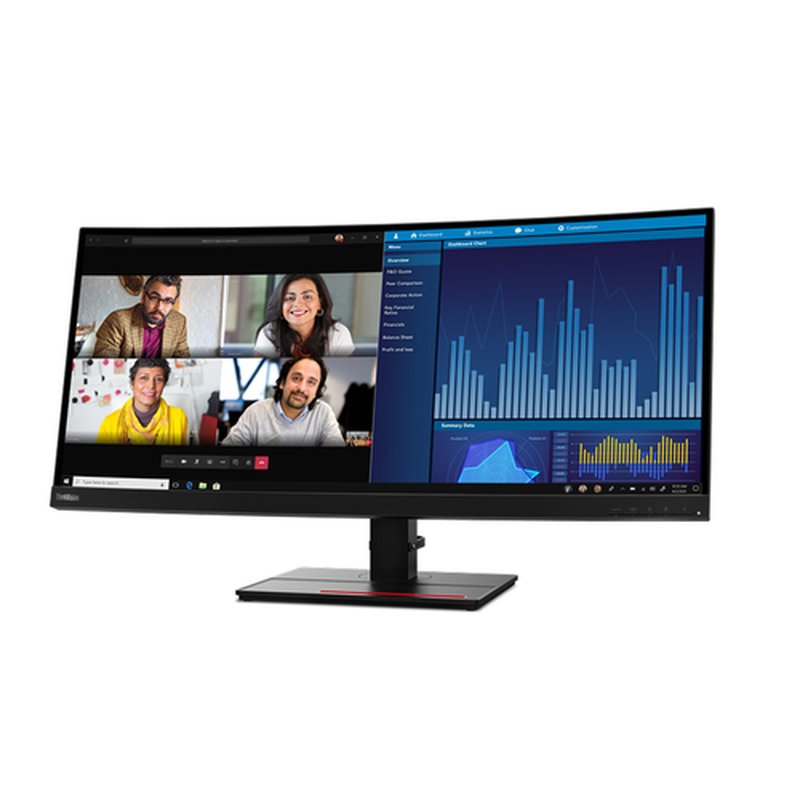 Lenovo ThinkVision P34w-20 LED display 86,7 cm (34.1") 3440 x 1440 Pixeles Wide Quad HD Negro - Imagen 2