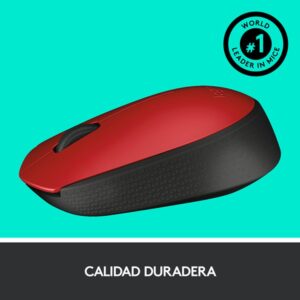 Logitech M171 Red-K ratón Ambidextro RF inalámbrico Óptico 1000 DPI Logitech M171 Red-K ratón Ambidextro RF inalámbrico Óptico 1000 DPI