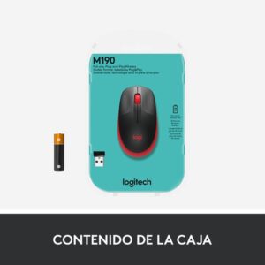 Logitech M190 ratón Ambidextro RF inalámbrico Óptico 1000 DPI