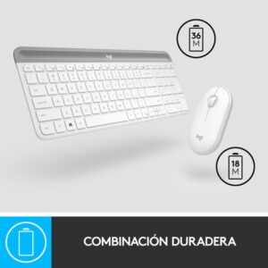 Logitech MK470 teclado Ratón incluido USB Español Blanco