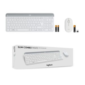 Logitech MK470 teclado Ratón incluido USB Español Blanco