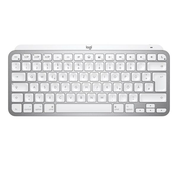 Logitech MX Keys Mini For Mac Minimalist Wireless Illuminated Keyboard teclado Bluetooth QWERTY Inglés Gris