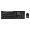 Logitech Wireless Combo MK270 teclado Ratón incluido USB AZERTY Francés Negro