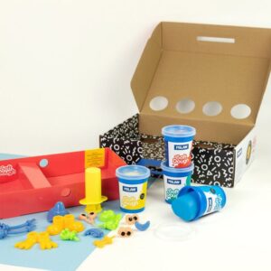 MALETÍN 4 BOTES PASTA BLANDA SOFT DOUGH DE 116GR + HERRAMIENTAS "CARAS DIVERTIDAS" MILAN 913304HF MALETÍN 4 BOTES PASTA BLANDA SOFT DOUGH DE 116GR + HERRAMIENTAS "CARAS DIVERTIDAS" MILAN 913304HF