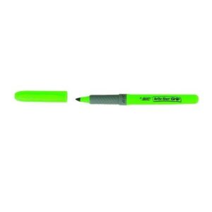 MARCADOR FLUORESCENTE HIGHLIGHTER GRIP TRAZO 1,5-3,3MM. VERDE BIC 811932 | PACK 12 UNIDADES