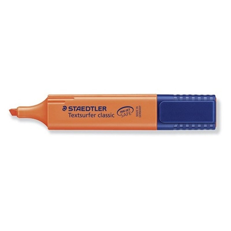 MARCADOR FLUORESCENTE TEXTSURFER CLASSIC 1-5MM. NARANJA STAEDTLER 364-4 | PACK 10 UNIDADES