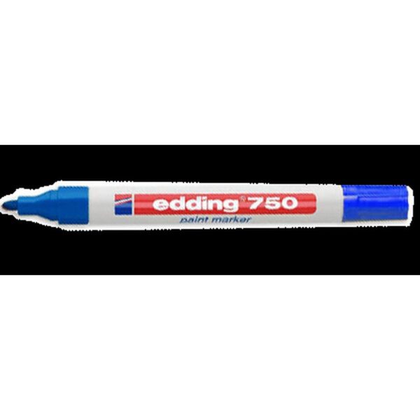 MARCADOR PERMANENTE 2-4MM 750 AZUL EDDING 750-3 | PACK 10 UNIDADES