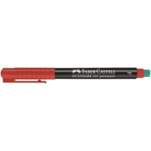MARCADOR PERMANENTE MULTIMARK PUNTA FINA ROJO FABER CASTELL 151321 | PACK 10 UNIDADES MARCADOR PERMANENTE MULTIMARK PUNTA FINA ROJO FABER CASTELL 151321 | PACK 10 UNIDADES
