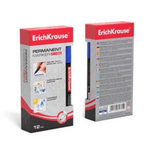 MARCADOR PERMANENTE P-100 AZUL ERICH KRAUSE 12842 | PACK 12 UNIDADES MARCADOR PERMANENTE P-100 AZUL ERICH KRAUSE 12842 | PACK 12 UNIDADES