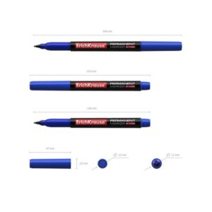 MARCADOR PERMANENTE P-100 AZUL ERICH KRAUSE 12842 | PACK 12 UNIDADES MARCADOR PERMANENTE P-100 AZUL ERICH KRAUSE 12842 | PACK 12 UNIDADES