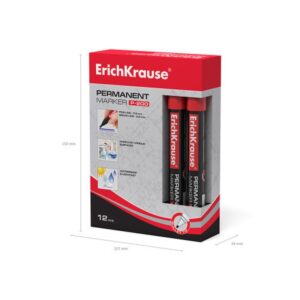 MARCADOR PERMANENTE P-200 ROJO ERICH KRAUSE 4779 | PACK 12 UNIDADES MARCADOR PERMANENTE P-200 ROJO ERICH KRAUSE 4779 | PACK 12 UNIDADES