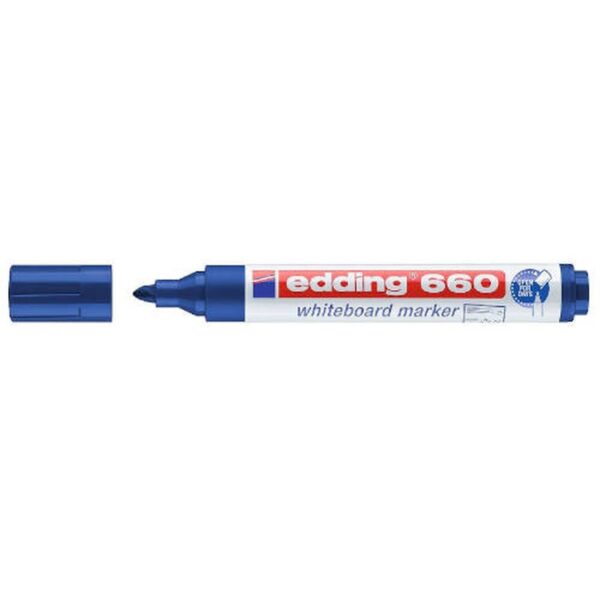 MARCADOR PIZARRA BLANCA 660 1,5-3MM AZUL EDDING 660-03