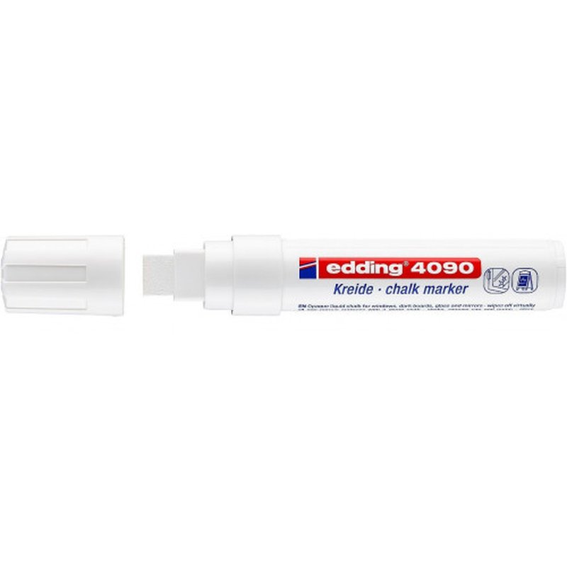 MARCADOR TIZA LIQUIDA GRUESO 4090 BLANCO EDDING 4090-049 | PACK 5 UNIDADES MARCADOR TIZA LIQUIDA GRUESO 4090 BLANCO EDDING 4090-049 | PACK 5 UNIDADES