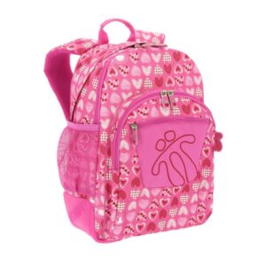 MOCHILA CRAYOLES REFUERZO CAUCHO+BOLSILLOS ROSA/CORAZONES TOTTO MA04ECO029-1710N-1I3