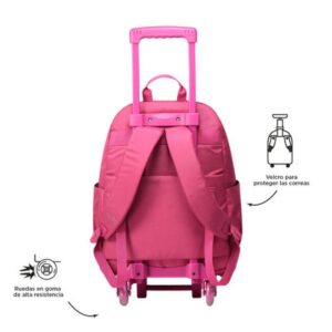 MOCHILA ESCOLAR CON RUEDAS COLOR ROSA - TRIK TOTTO MA03TKI003-23100-M89 MOCHILA ESCOLAR CON RUEDAS COLOR ROSA - TRIK TOTTO MA03TKI003-23100-M89
