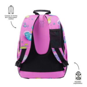 MOCHILA ESCOLAR GATOS ASTRONAUTAS TOTTO MA04ECO029-2310N-9I9