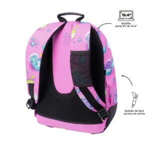 MOCHILA ESCOLAR GATOS ASTRONAUTAS TOTTO MA04ECO029-2310N-9I9