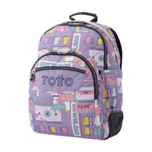 MOCHILA ESCOLAR MORADO CIBER - CRAYOLES TOTTO MA04ECO029-2210N-2QI