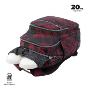 MOCHILA ESCOLAR TIZA ROJA - CRAYOLES TOTTO MA04ECO029-2310N-5C5 MOCHILA ESCOLAR TIZA ROJA - CRAYOLES TOTTO MA04ECO029-2310N-5C5