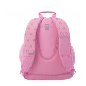 MOCHILA INFANTIL ROSA CORAZONES BOLSILLOS MA04ECO029-2120N-7IU TOTTO MOCHILA INFANTIL ROSA CORAZONES BOLSILLOS MA04ECO029-2120N-7IU TOTTO