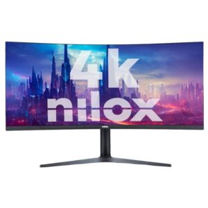 Nilox MONITOR 34" NXM344KD11 ULTRAWIDE 4K CURVO 144HZ 2HDMI 2DP 1MS MMDIA pantalla para PC 86,4 cm (34") 3440 x 1440 Pixeles UltraWide Quad HD LED Negro