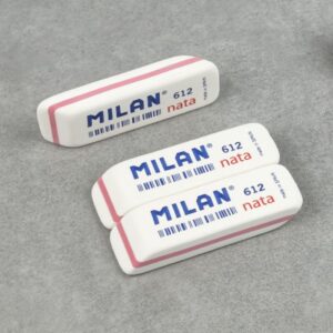 Milan CPM612 goma Plástico Blanco 12 pieza(s) | PACK 12 UNIDADES Milan CPM612 goma Plástico Blanco 12 pieza(s) | PACK 12 UNIDADES