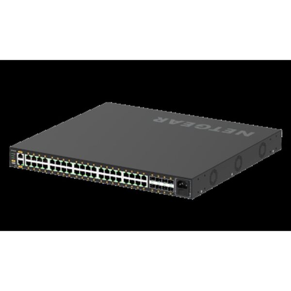 NETGEAR GSM4248P Gestionado L2/L3/L4 Gigabit Ethernet (10/100/1000) Energía sobre Ethernet (PoE) 1U Negro