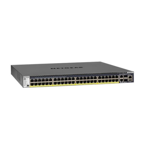 NETGEAR M4300-52G-PoE+ Gestionado L2/L3/L4 Gigabit Ethernet (10/100/1000) Energía sobre Ethernet (PoE) 1U Negro
