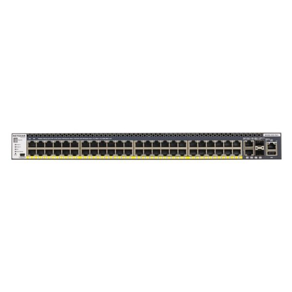 NETGEAR M4300-52G-PoE+ Gestionado L2/L3/L4 Gigabit Ethernet (10/100/1000) Energía sobre Ethernet (PoE) 1U Negro