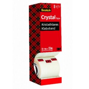 PACK 7+1 ROLLOS CINTA SUPERTRANSPARENTE 19MM X 33M CRYSTAL 6-1933R8 SCOTH 7100026961