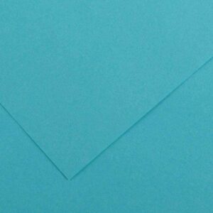PAQUETE 25 HOJAS CARTULINA IRIS 50X65 185G AZUL TURQUESA GUARRO CANSON C200040236