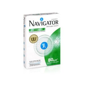 PAQUETE 500H PAPEL 80GR A4 NAVIGATOR CIE169 40001823 | PACK 5 UNIDADES