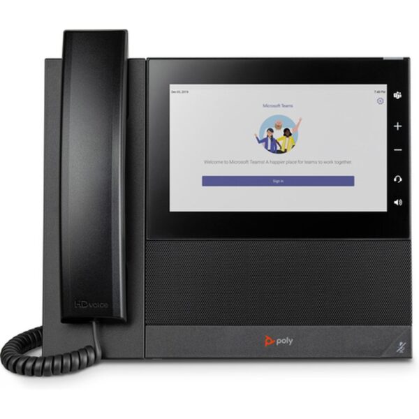 POLY CCX 600 Business Media Phone for Microsoft Teams and PoE-enabled teléfono IP Negro LCD Wifi