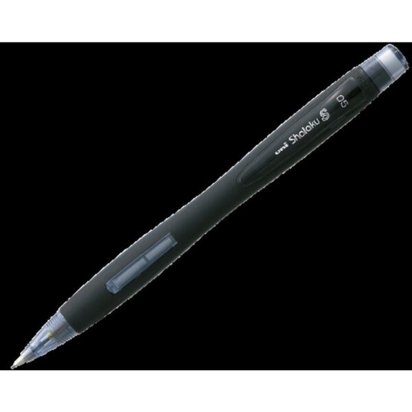 PORTAMINAS UNI SHALAKU 0,5MM NEGRO CON GOMA UNI-BALL 96032000