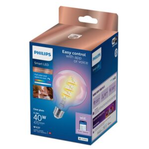 Alternative view of Philips Filamento transparente 40 W G95 E27