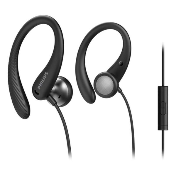 Philips TAA1105BK/00 auricular y casco Auriculares Alámbrico gancho de oreja, Dentro de oído Deportes Negro