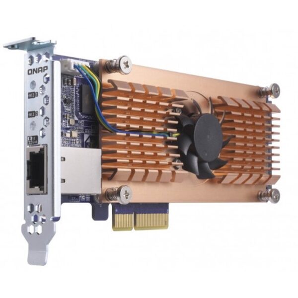 QNAP QM2-2P10G1T tarjeta y adaptador de interfaz PCIe,RJ-45 Interno