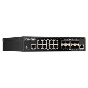 QNAP QSW-M3216R-8S8T switch Gestionado L2/L3 10G Ethernet (100/1000/10000) 1U Negro
